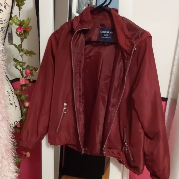Burlington Coat Factory Jackets & Coats A Burgundy Colored Bomber